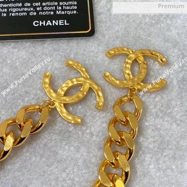 Chanel Gold Metal Earrings 30 2020 (YF-20040656)