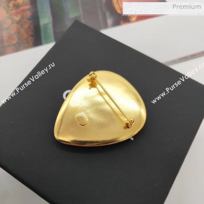Chanel Brass Heart Brooch 33 2020 (YF-20040660)
