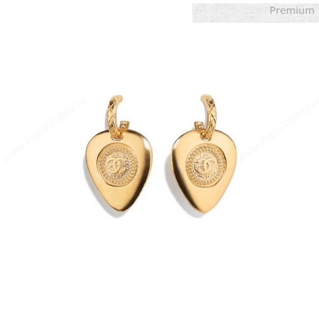 Chanel Brass Heart Earrings 35 2020 (YF-20040662)