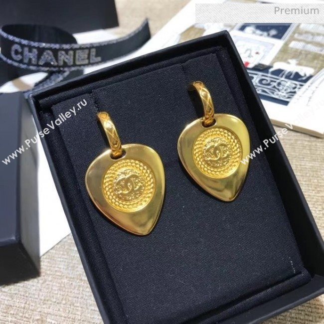Chanel Brass Heart Earrings 35 2020 (YF-20040662)