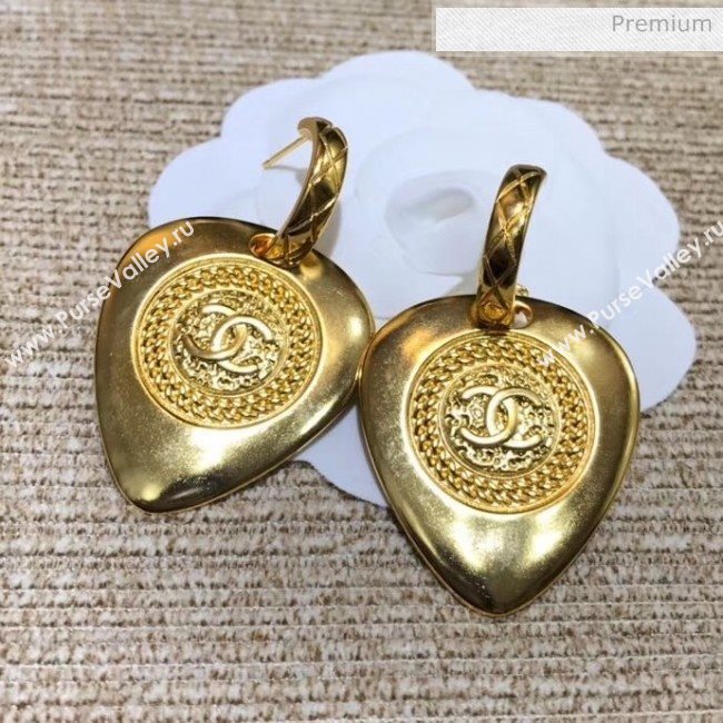 Chanel Brass Heart Earrings 35 2020 (YF-20040662)