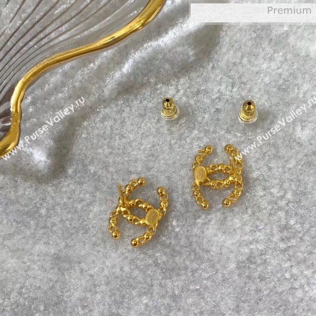 Chanel CC Brass Earrings 36 2020 (YF-20040663)
