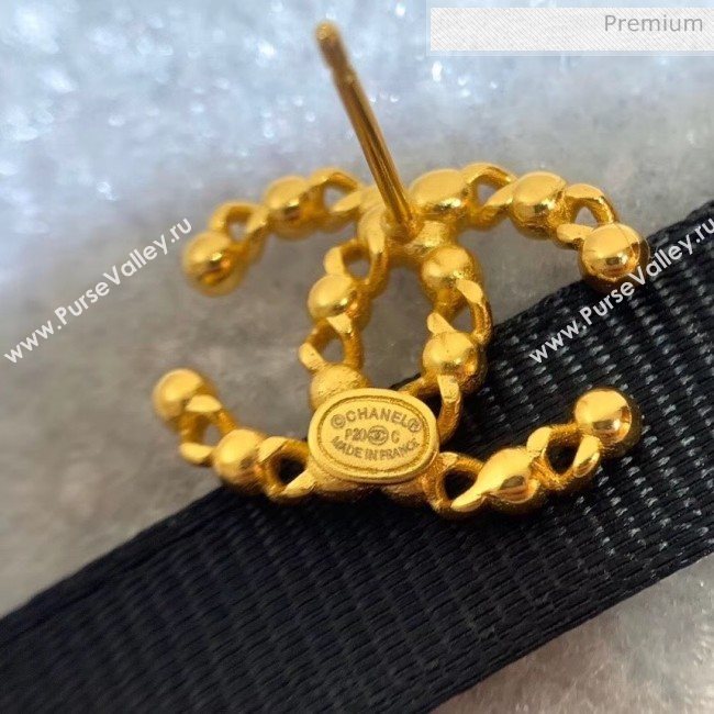 Chanel CC Brass Earrings 36 2020 (YF-20040663)