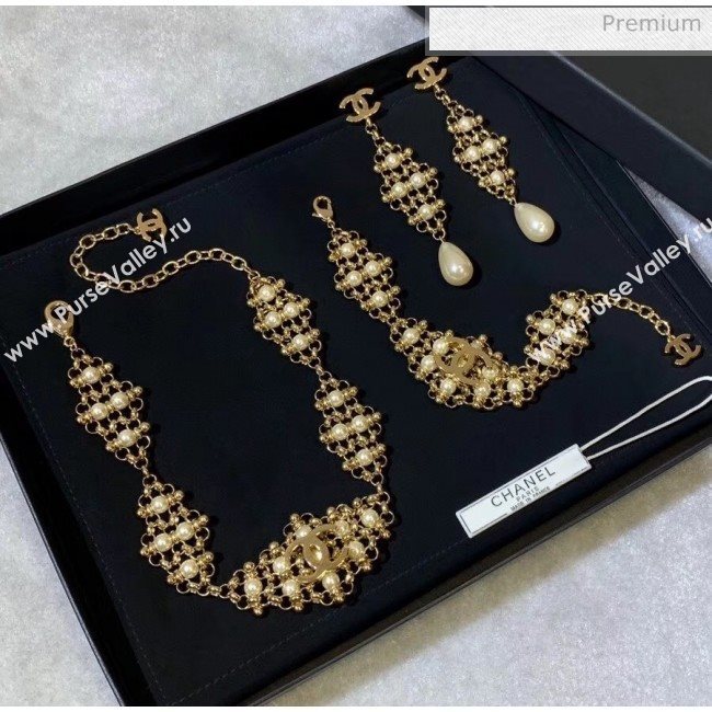 Chanel Pearls Necklace 11 2020 (YF-20040637)
