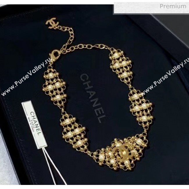 Chanel Pearls Necklace 11 2020 (YF-20040637)