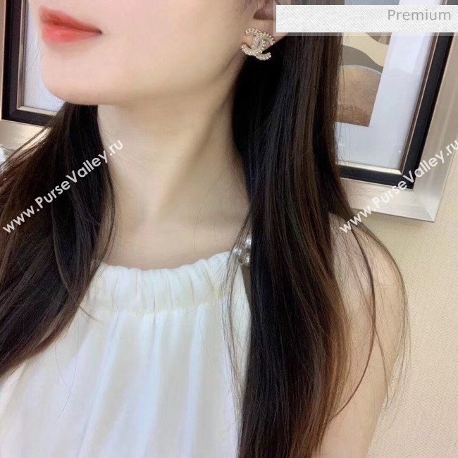 Chanel Crystal CC Earrings 43 2020 (YF-20040671)