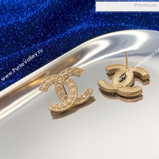 Chanel Crystal CC Earrings 45 2020 (YF-20040673)
