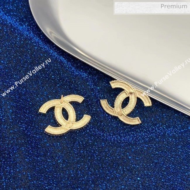 Chanel Crystal CC Earrings 45 2020 (YF-20040673)