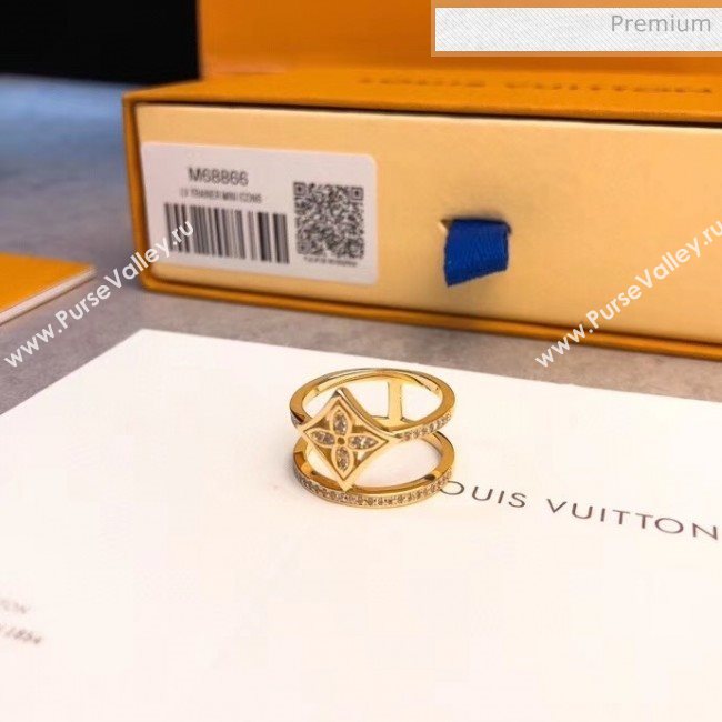 Louis Vuitton Idylle Blossom Two-Row Ring Gold 2020 (YF-20040709)