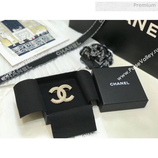 Chanel Crystal CC Brooch 46 2020 (YF-20040674)