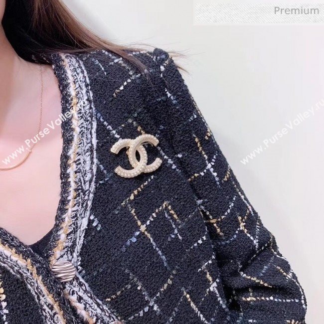 Chanel Crystal CC Brooch 46 2020 (YF-20040674)