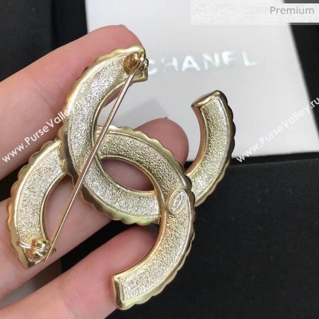 Chanel Crystal CC Brooch 46 2020 (YF-20040674)