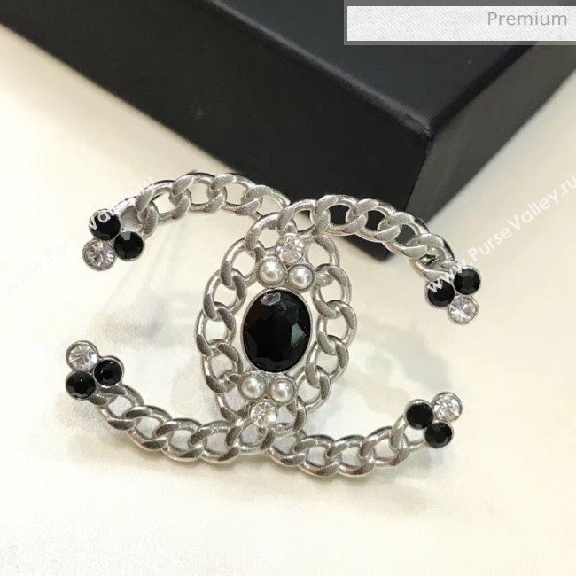 Chanel Silver CC Brooch 47 2020 (YF-20040675)