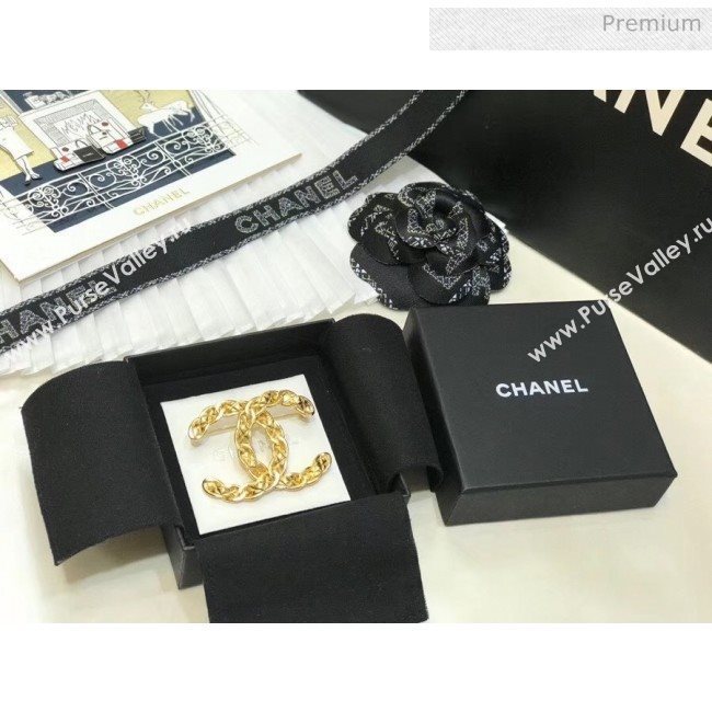 Chanel Brass CC Brooch 50 2020 (YF-20040677)
