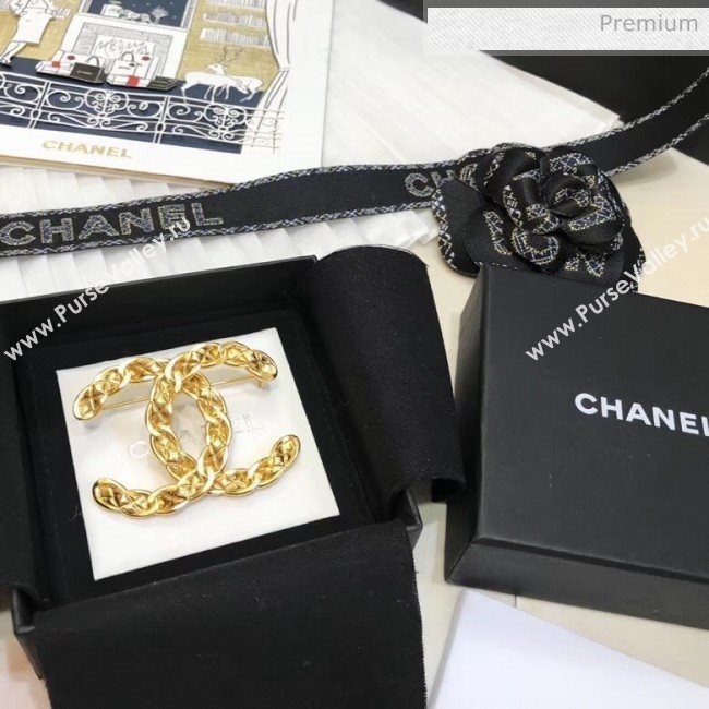 Chanel Brass CC Brooch 50 2020 (YF-20040677)