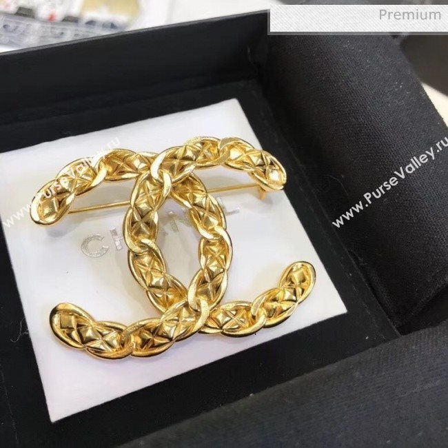 Chanel Brass CC Brooch 50 2020 (YF-20040677)