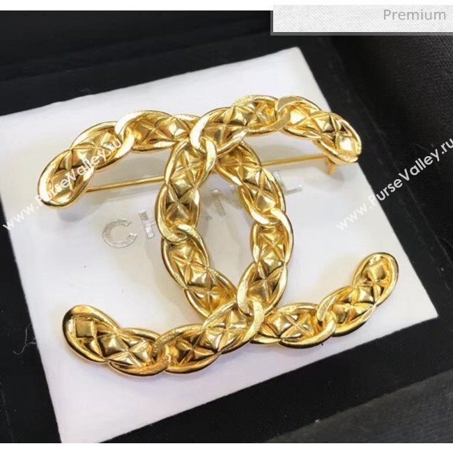 Chanel Brass CC Brooch 50 2020 (YF-20040677)