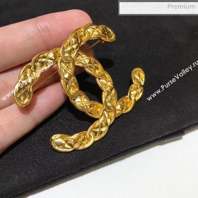 Chanel Brass CC Brooch 50 2020 (YF-20040677)