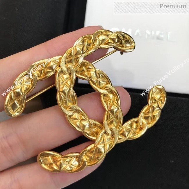 Chanel Brass CC Brooch 50 2020 (YF-20040677)