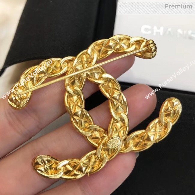 Chanel Brass CC Brooch 50 2020 (YF-20040677)