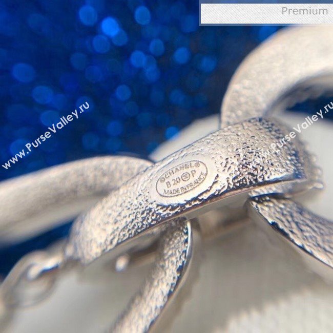 Chanel Silver Crystal Earrings 56 2020 (YF-20040685)