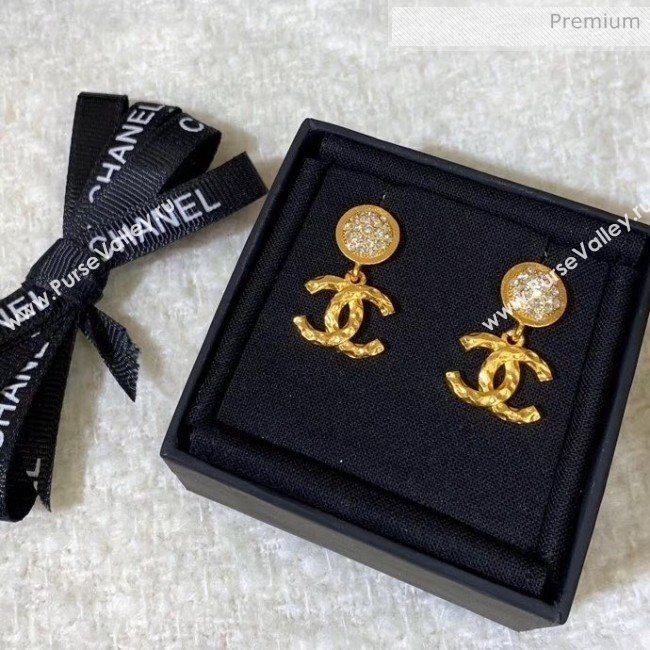Chanel Brass Crystal Earrings 57 2020 (YF-20040691)