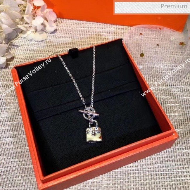 Hermes Silver Bag Necklace 08 2020 (YF-20040717)
