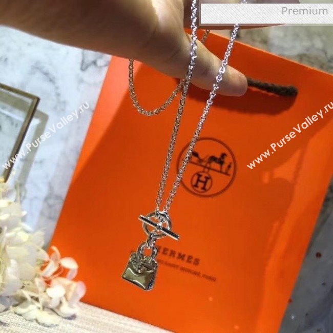 Hermes Silver Bag Necklace 08 2020 (YF-20040717)