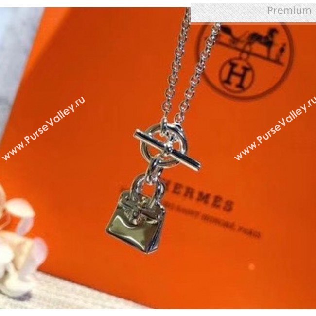 Hermes Silver Bag Necklace 08 2020 (YF-20040717)