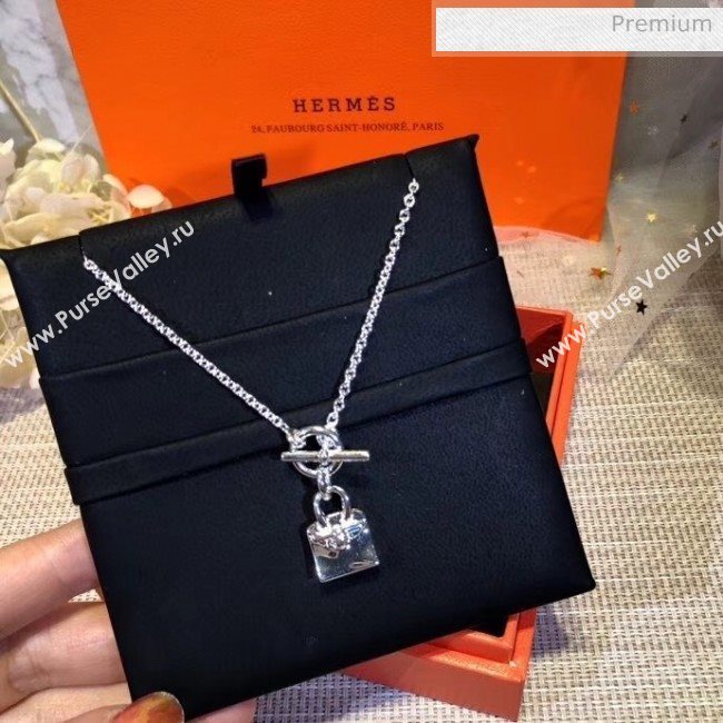 Hermes Silver Bag Necklace 08 2020 (YF-20040717)