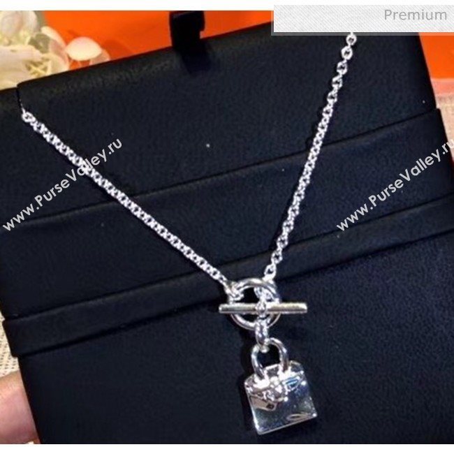 Hermes Silver Bag Necklace 08 2020 (YF-20040717)