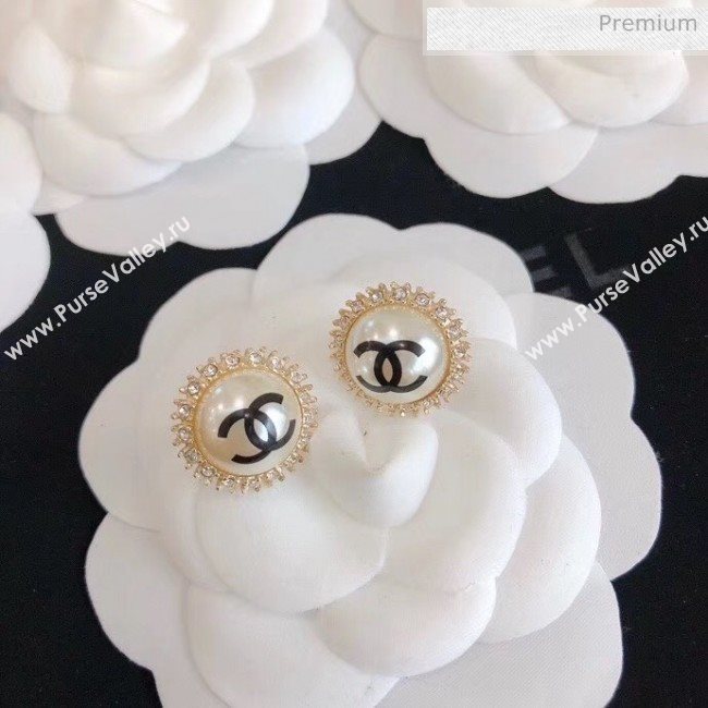 Chanel Pearl Crystal Earrings 59 2020 (YF-20040694)