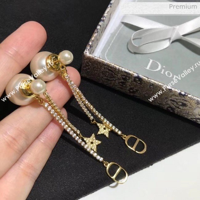 Dior Pearl Crystal Tassel Earrings 20 2020 (YF-20040646)