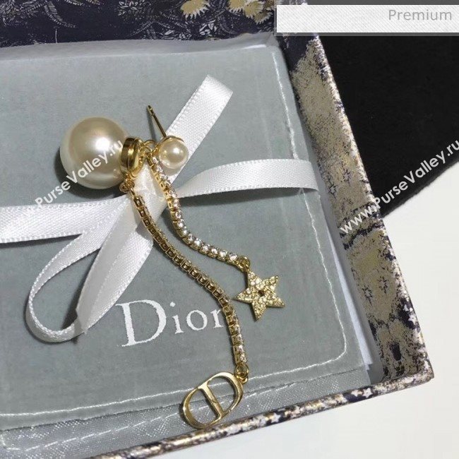 Dior Pearl Crystal Tassel Earrings 20 2020 (YF-20040646)