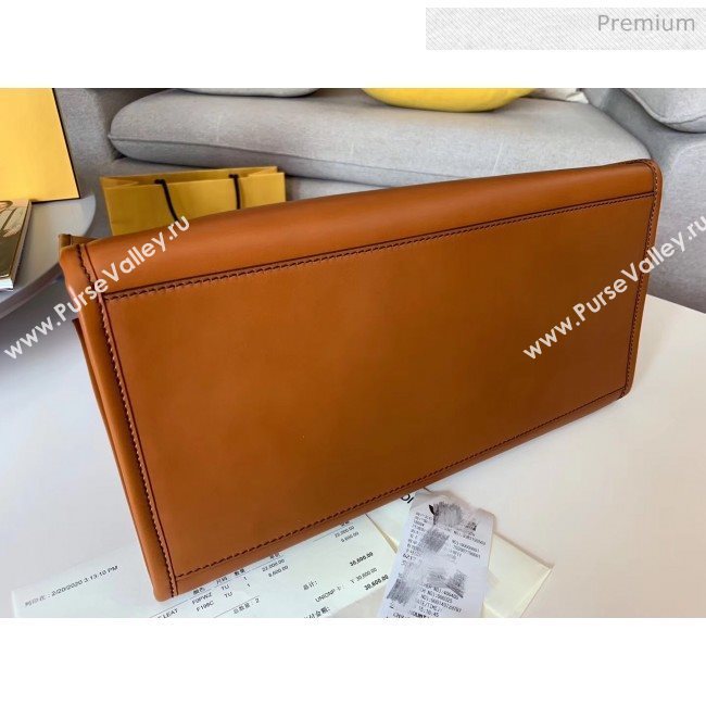 Fendi Sunshine Shopper Bag in Brown Leather 2020 (HS-20041342)