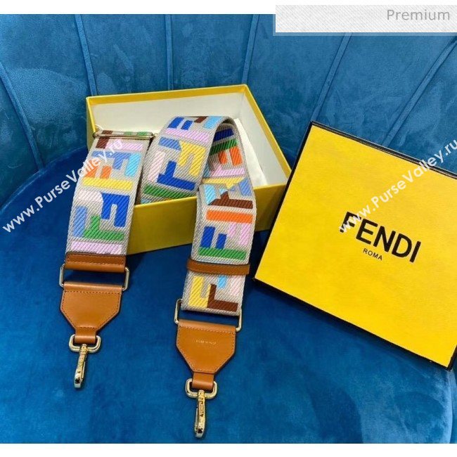 Fendi Strap You Shoulder Strap in Multicolor FF Ribbon 2020 (CL-20041370)