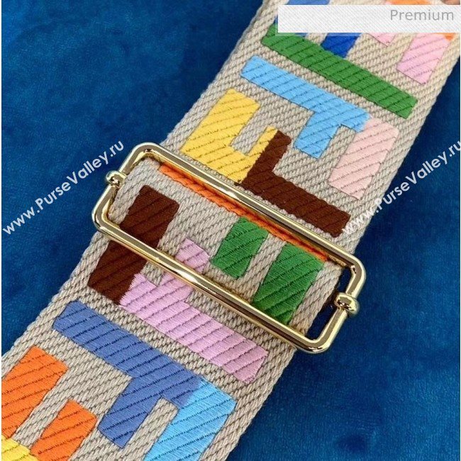 Fendi Strap You Shoulder Strap in Multicolor FF Ribbon 2020 (CL-20041370)