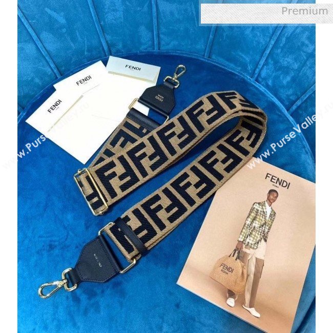 Fendi Strap You Shoulder Strap in Black FF Ribbon 2020 (CL-20041368)