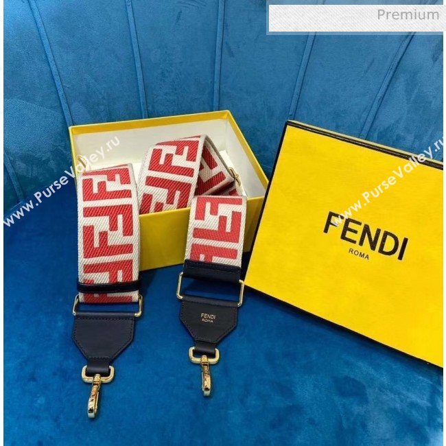 Fendi Strap You Shoulder Strap in Red FF Ribbon 2020 (CL-20041367)