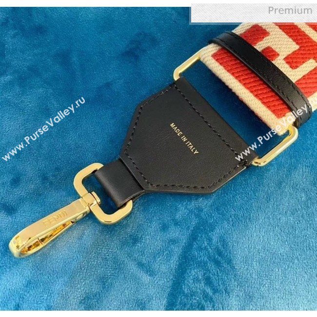 Fendi Strap You Shoulder Strap in Red FF Ribbon 2020 (CL-20041367)