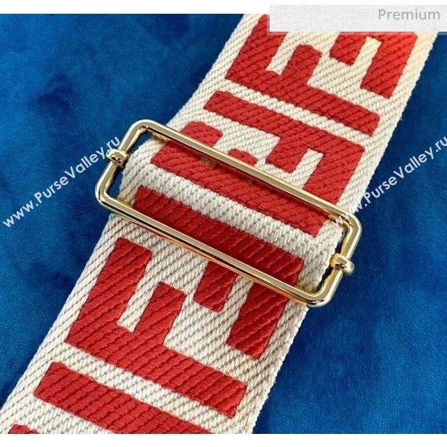 Fendi Strap You Shoulder Strap in Red FF Ribbon 2020 (CL-20041367)