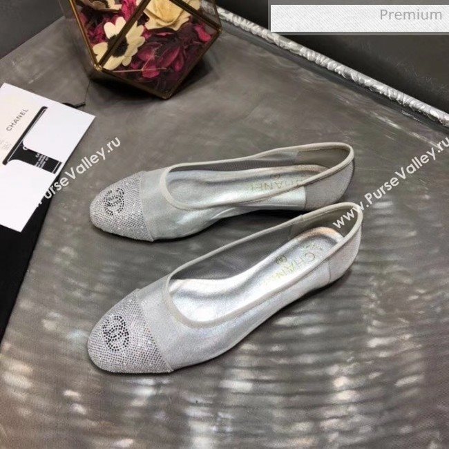 Chanel Mesh Ballerina Silver 2020 (MD-20041716)