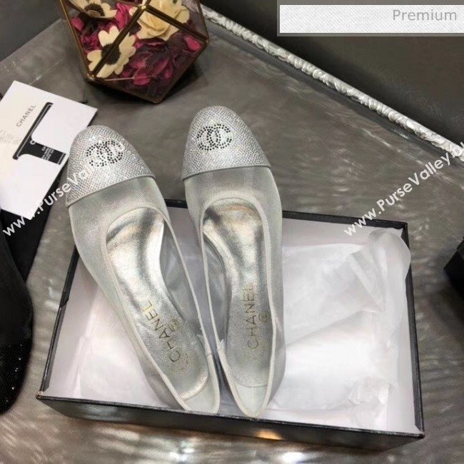 Chanel Mesh Ballerina Silver 2020 (MD-20041716)