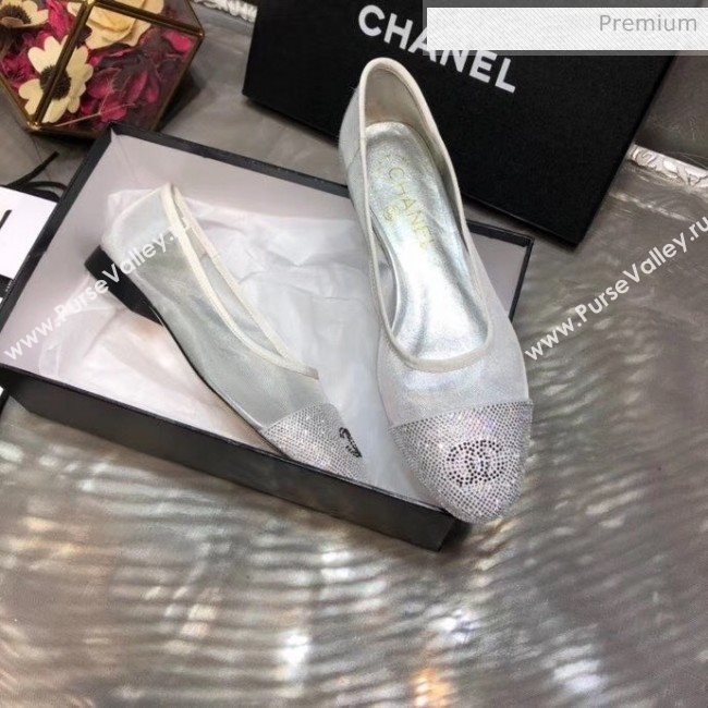 Chanel Mesh Ballerina Silver 2020 (MD-20041716)