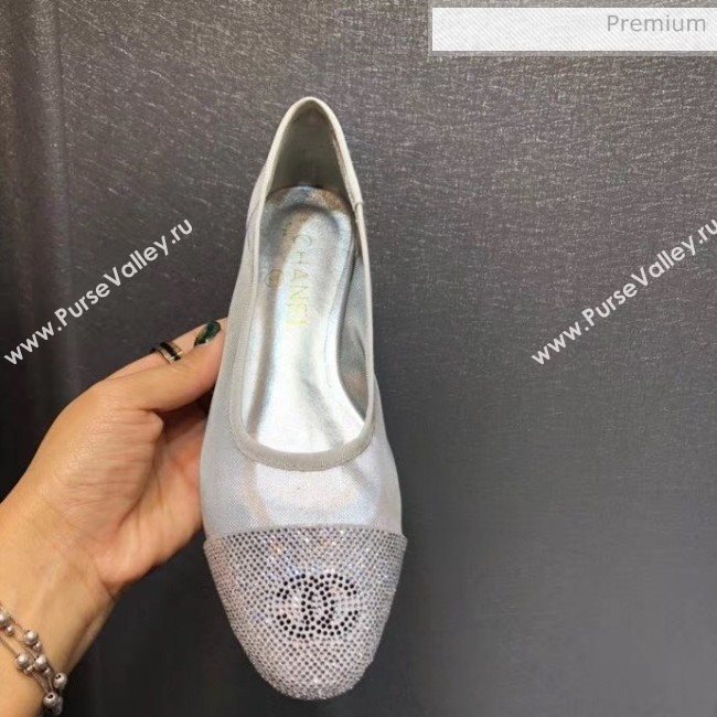 Chanel Mesh Ballerina Silver 2020 (MD-20041716)