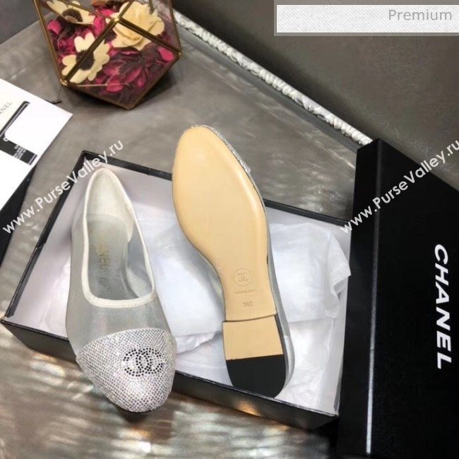 Chanel Mesh Ballerina Silver 2020 (MD-20041716)