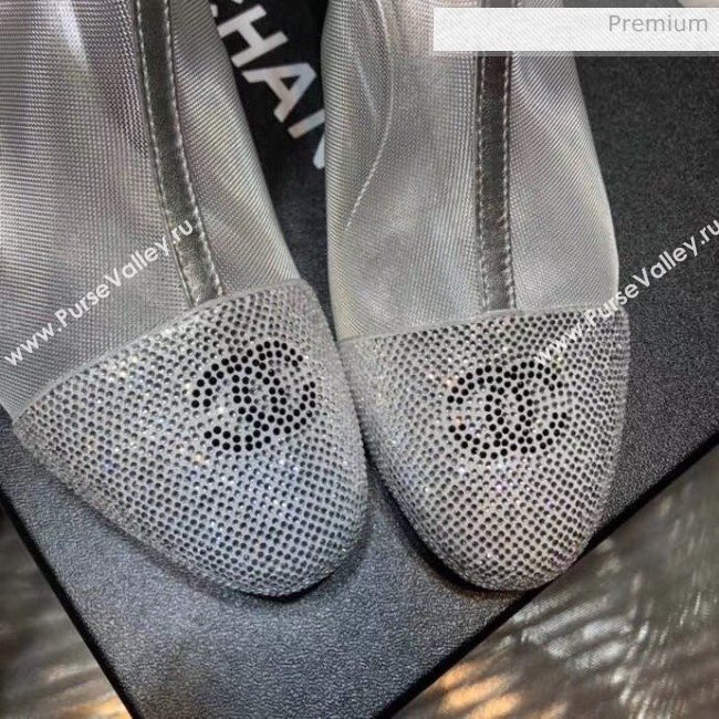 Chanel Mesh Short Boot Silver 2020 (MD-20041720)
