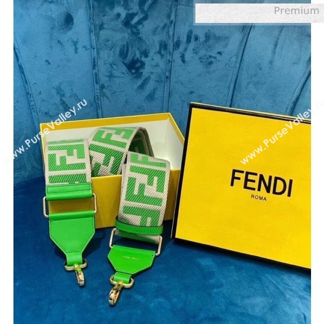 Fendi Strap You Shoulder Strap in Green FF Ribbon 2020 (CL-20041369)