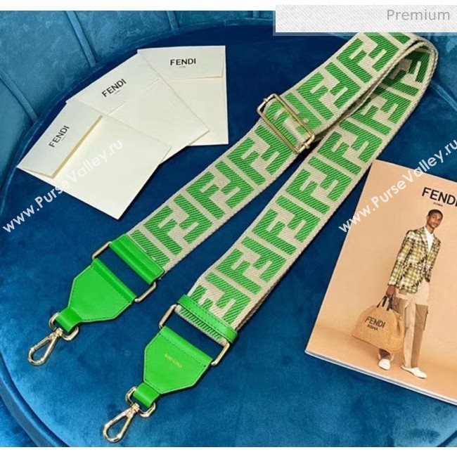 Fendi Strap You Shoulder Strap in Green FF Ribbon 2020 (CL-20041369)