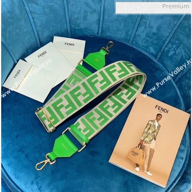 Fendi Strap You Shoulder Strap in Green FF Ribbon 2020 (CL-20041369)